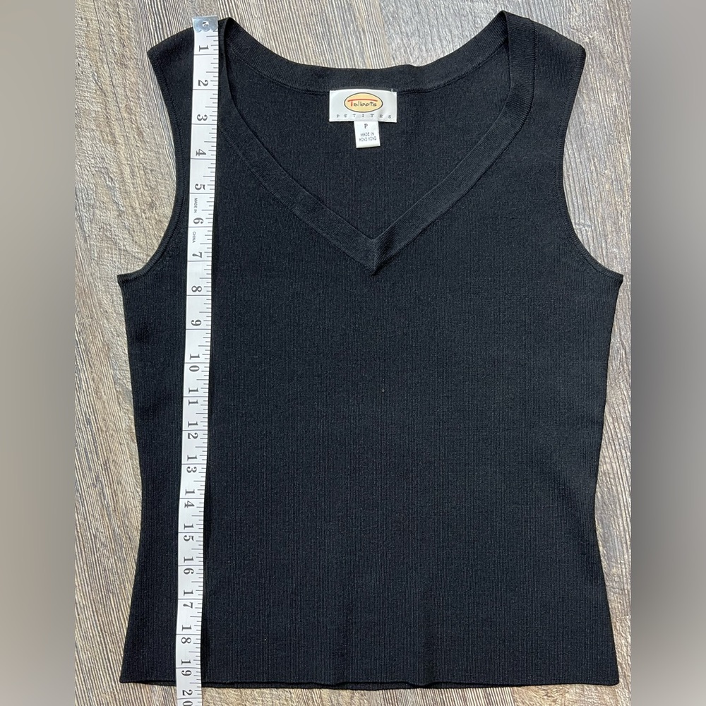 Talbots Charming Shell Black Classic Sleeveless C… - image 6